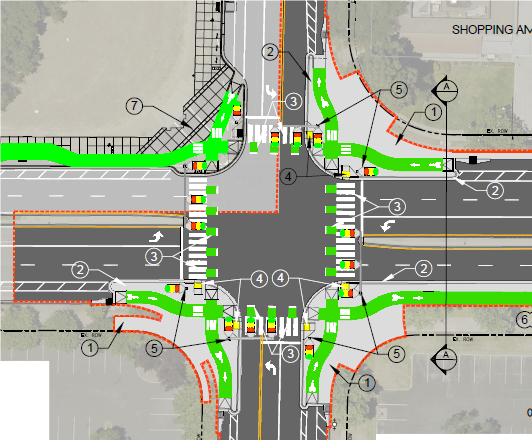 Walnut/Liberty Protected Intersection