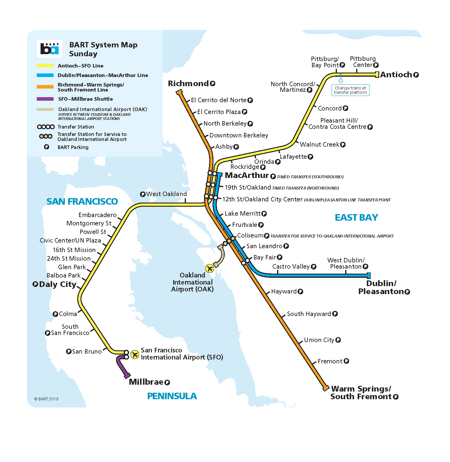 Sunday map