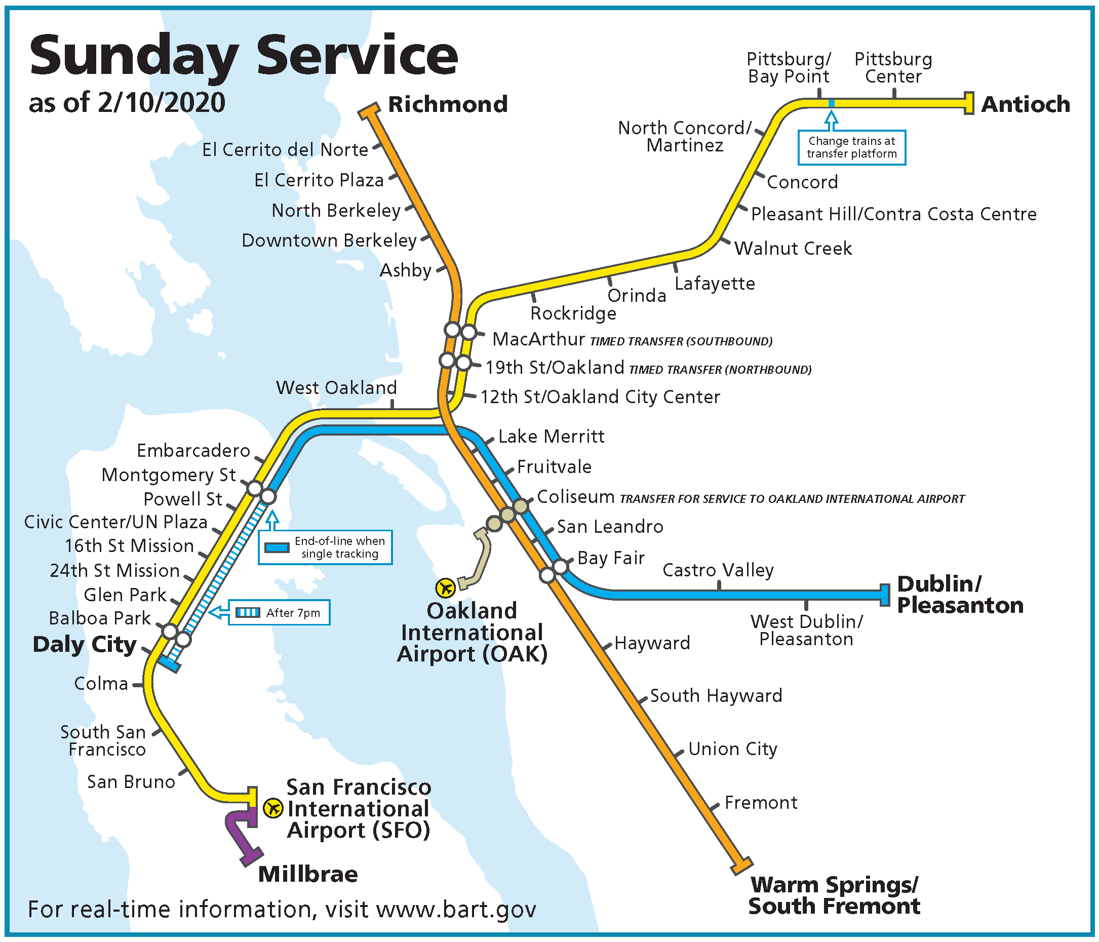 Planned Feb 2020 Sunday service change