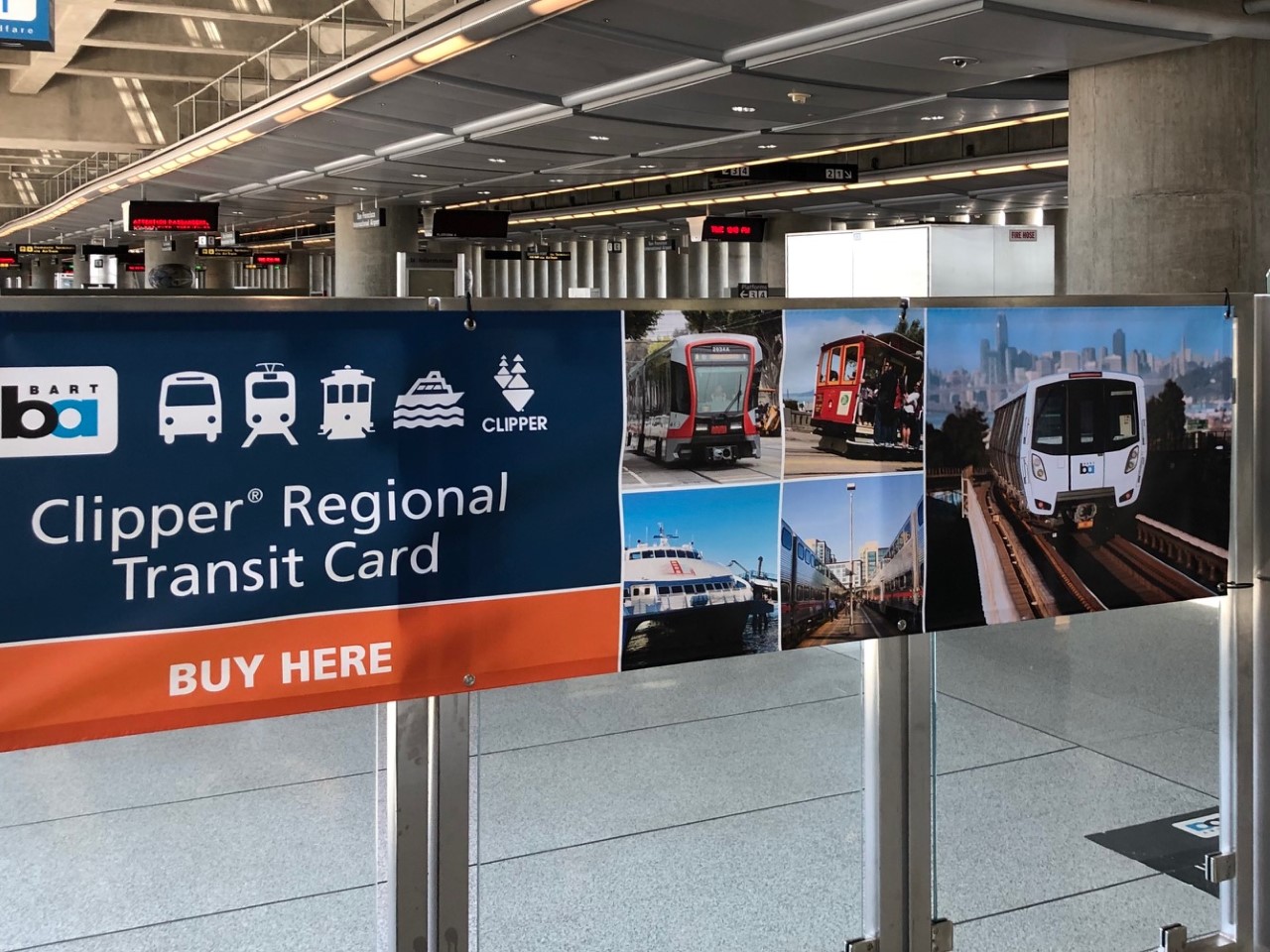 SFO Clipper sign