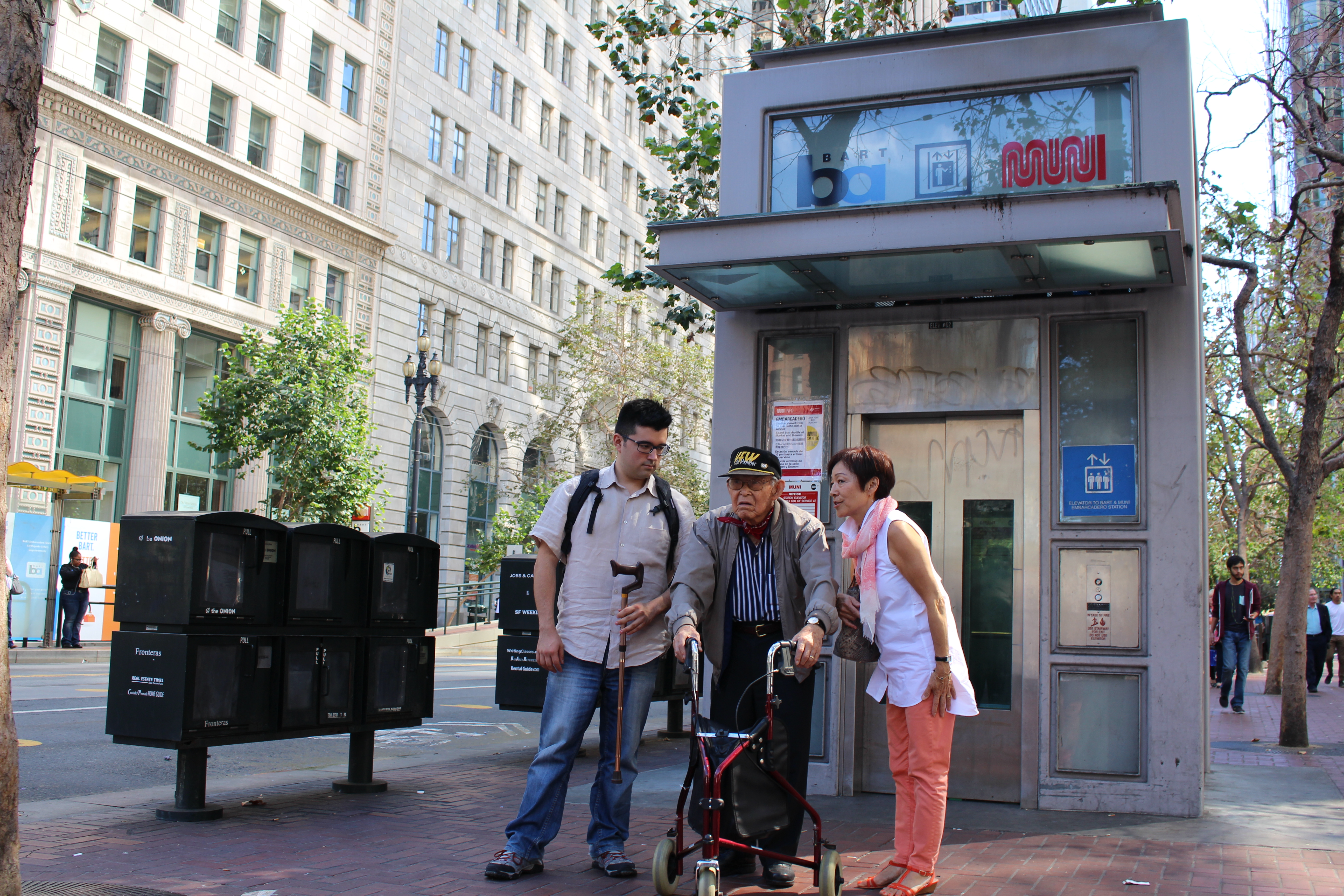 Mr. Takahashi's family on Market St. 