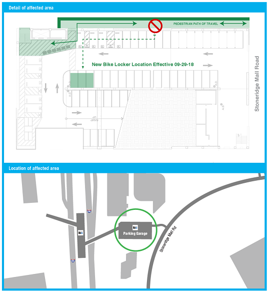 Bike locker location