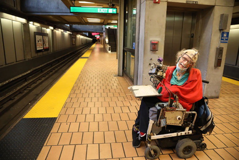 Hale Zukas at Ashby BART Station 