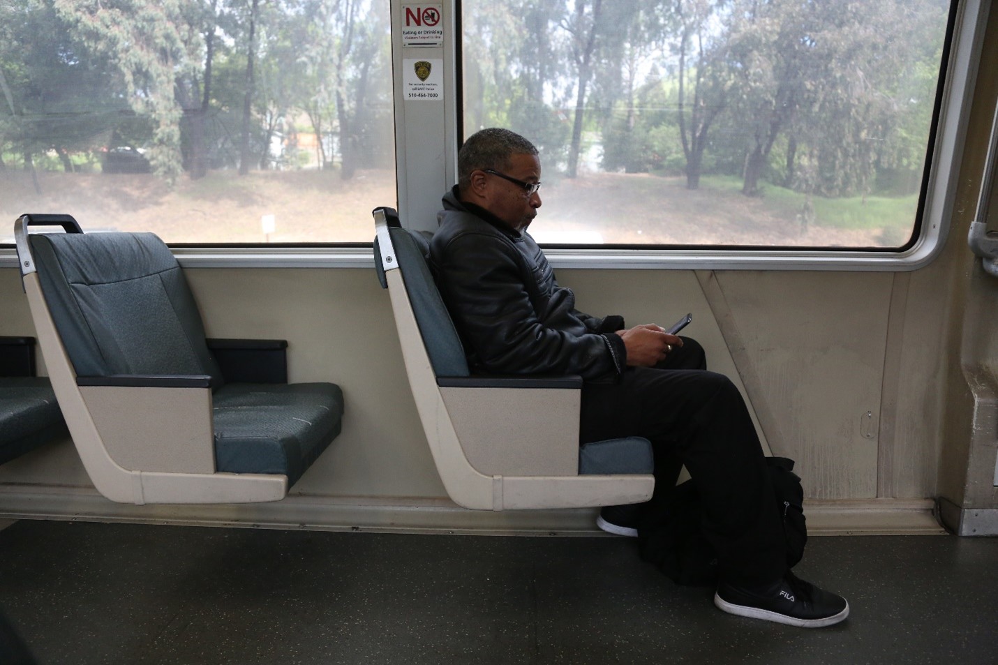  Inside the original BART cars