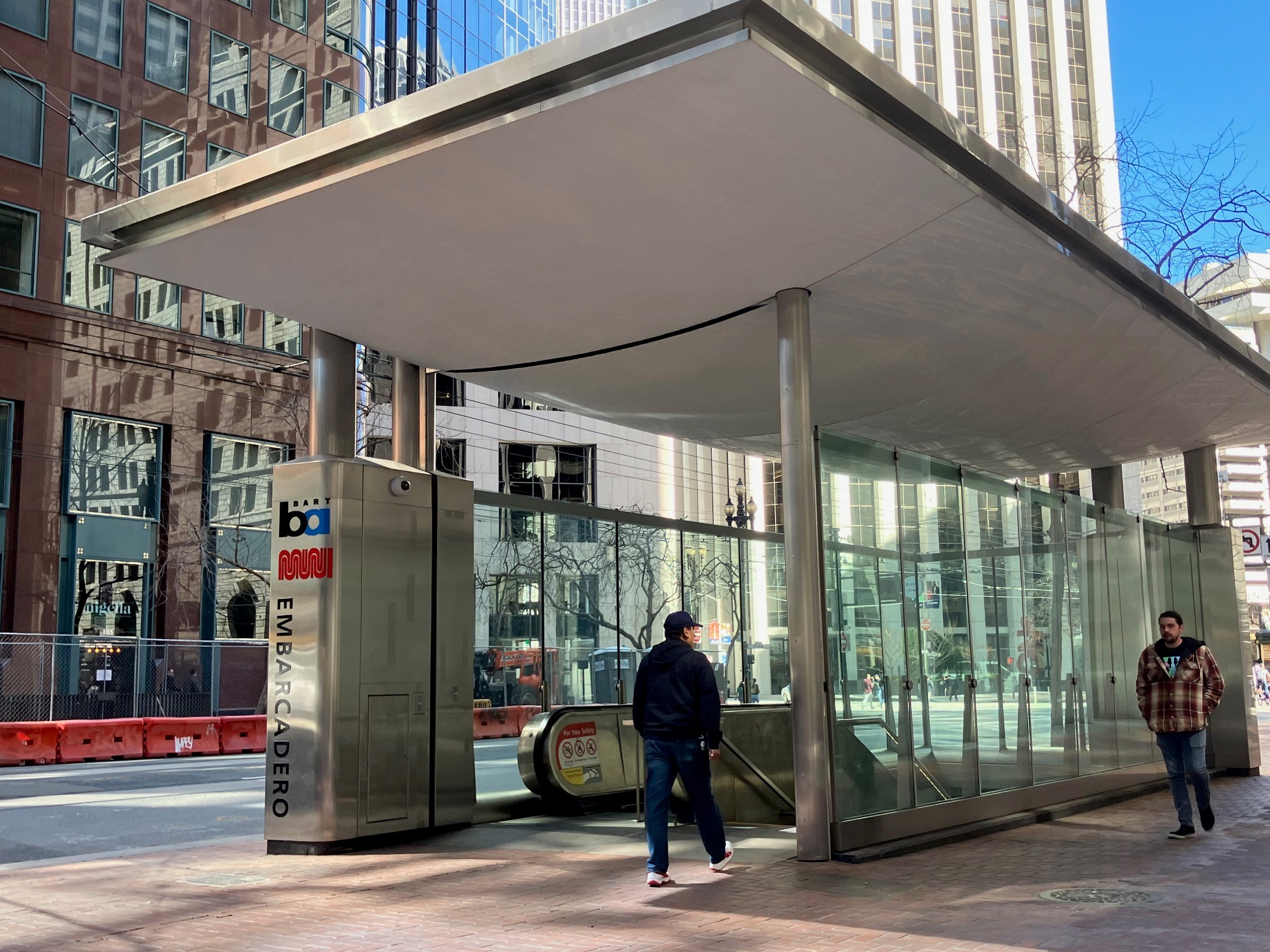 Embarcadero Station canopy near Beale St. 