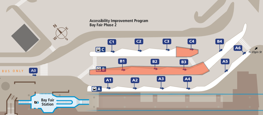 Bay Fair bus zone