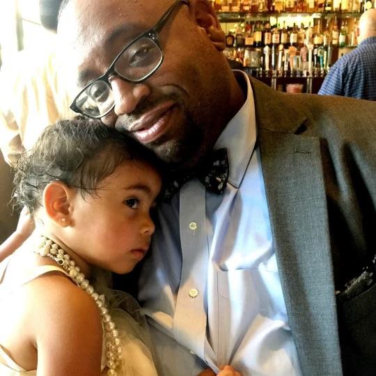 Dewayne Deams with his daughter.