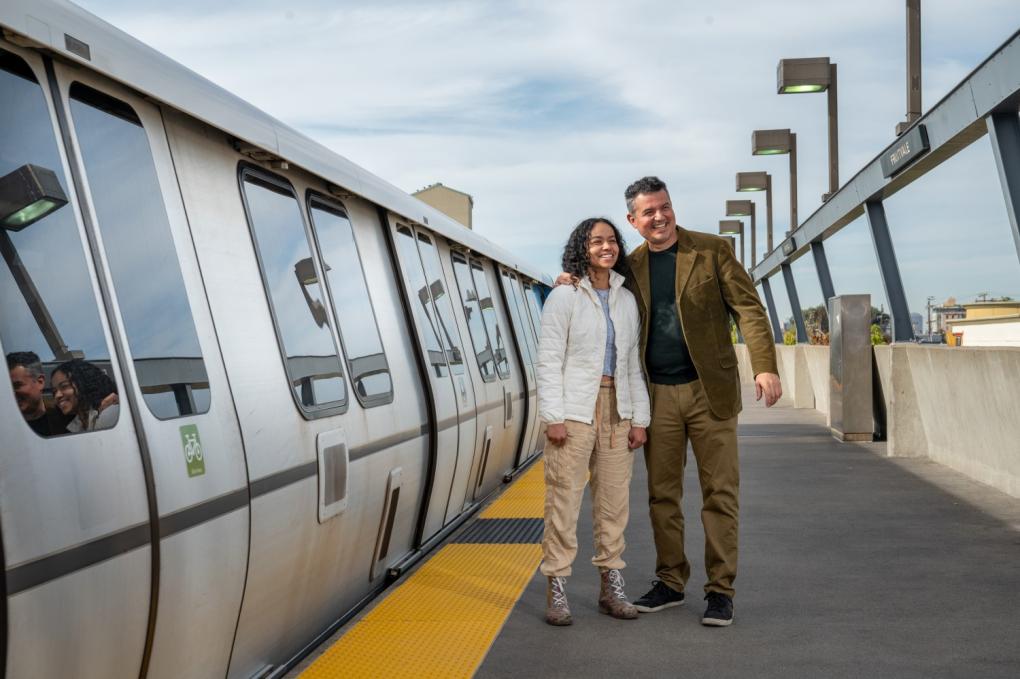 Ed and Elyse Cabrera pictured at Fruitvale Station